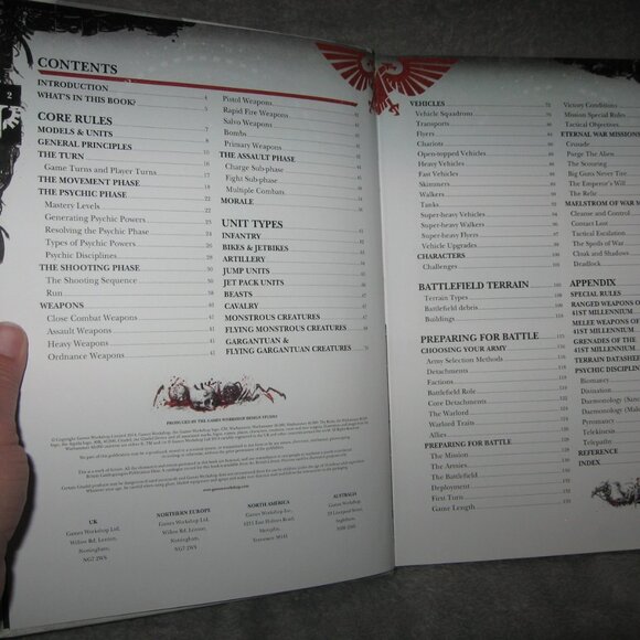 Warhammer Hardcover Book 40,000 40K The Rules 2409A7 - Picture 5 of 11